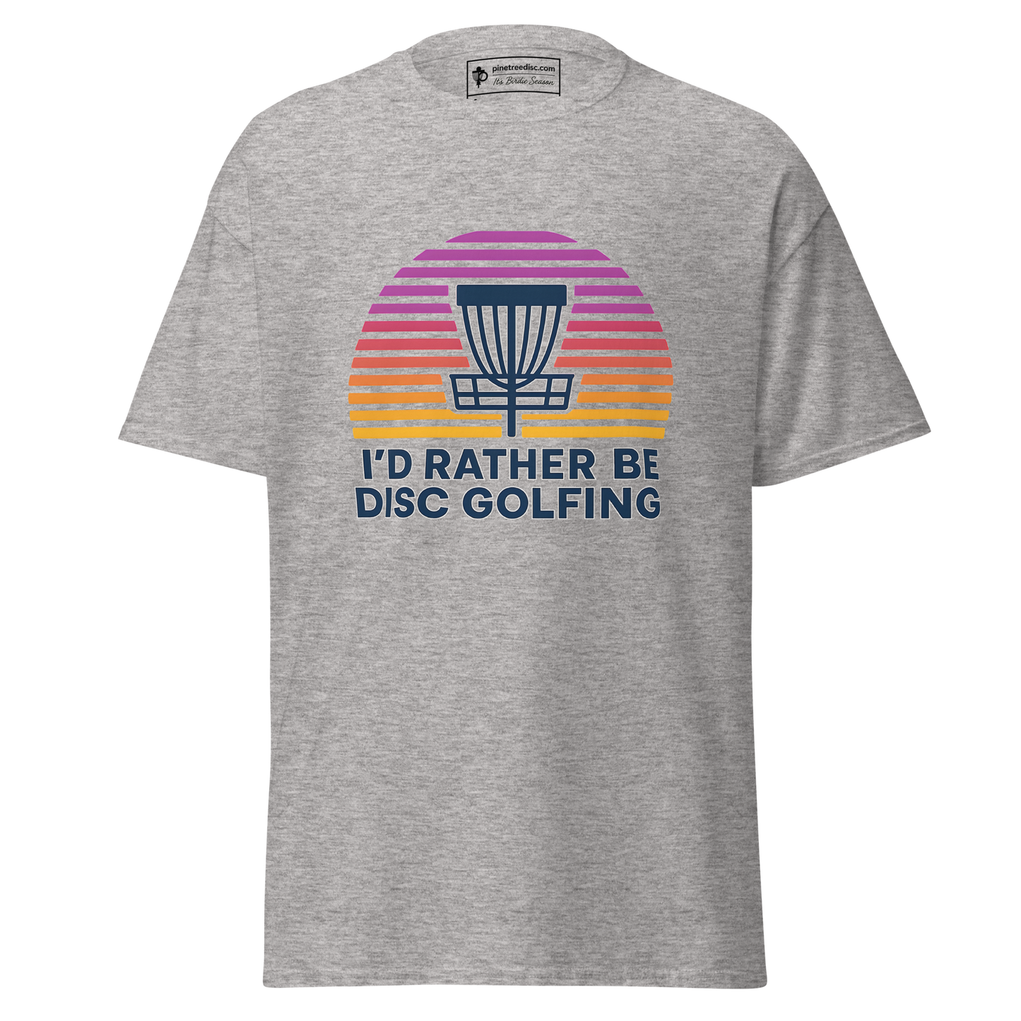 Rather Be Disc Golfing Sunset Tee