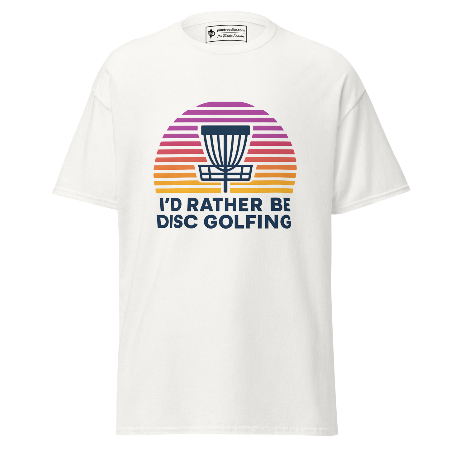 Rather Be Disc Golfing Sunset Tee