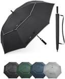 G4Free Golf Umbrella 62 Inch Large Umbrella Vented Strong Windproof Waterproof Double Canopy