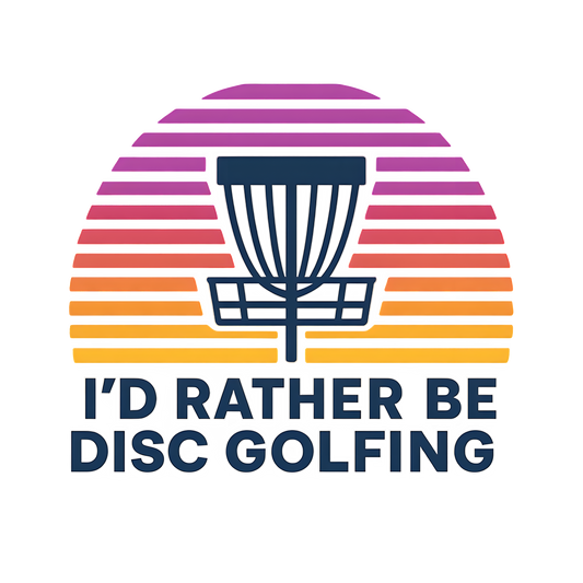 Rather Be Disc Golfing Sunrise Hoodie