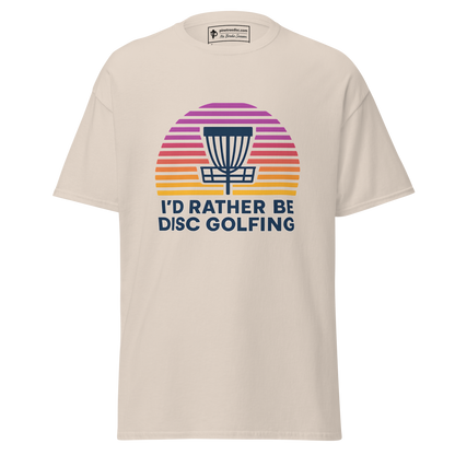 Rather Be Disc Golfing Sunset Tee