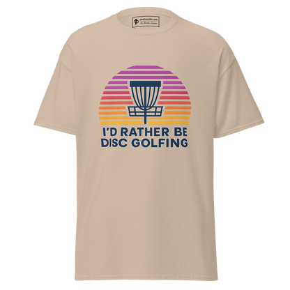 Rather Be Disc Golfing Sunset Tee