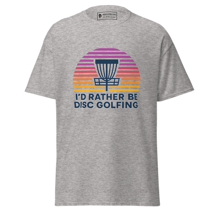 Rather Be Disc Golfing Sunset Tee