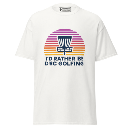 Rather Be Disc Golfing Sunset Tee